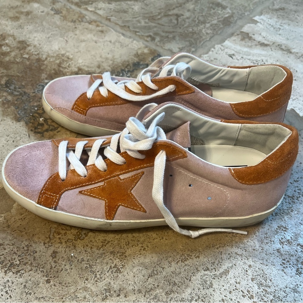 Golden Goose Super Star NWOT size 40 Pink/rust/silver - Picture 5 of 8